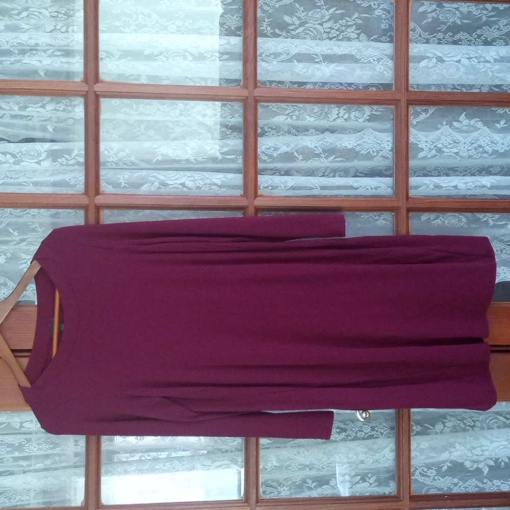 J Jill Wearever collection dark burgundy dress size medium